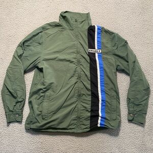 GNARLY Laguna Beach Green Soft Full Zip-Up Snow/Rain Jacket Men’s Size Large